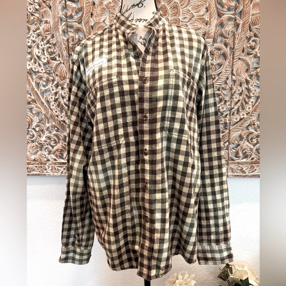 Katie Rie’s Upcycled Plaid Button Down Shirt, Baylor University- size M oversize - Picture 2 of 14